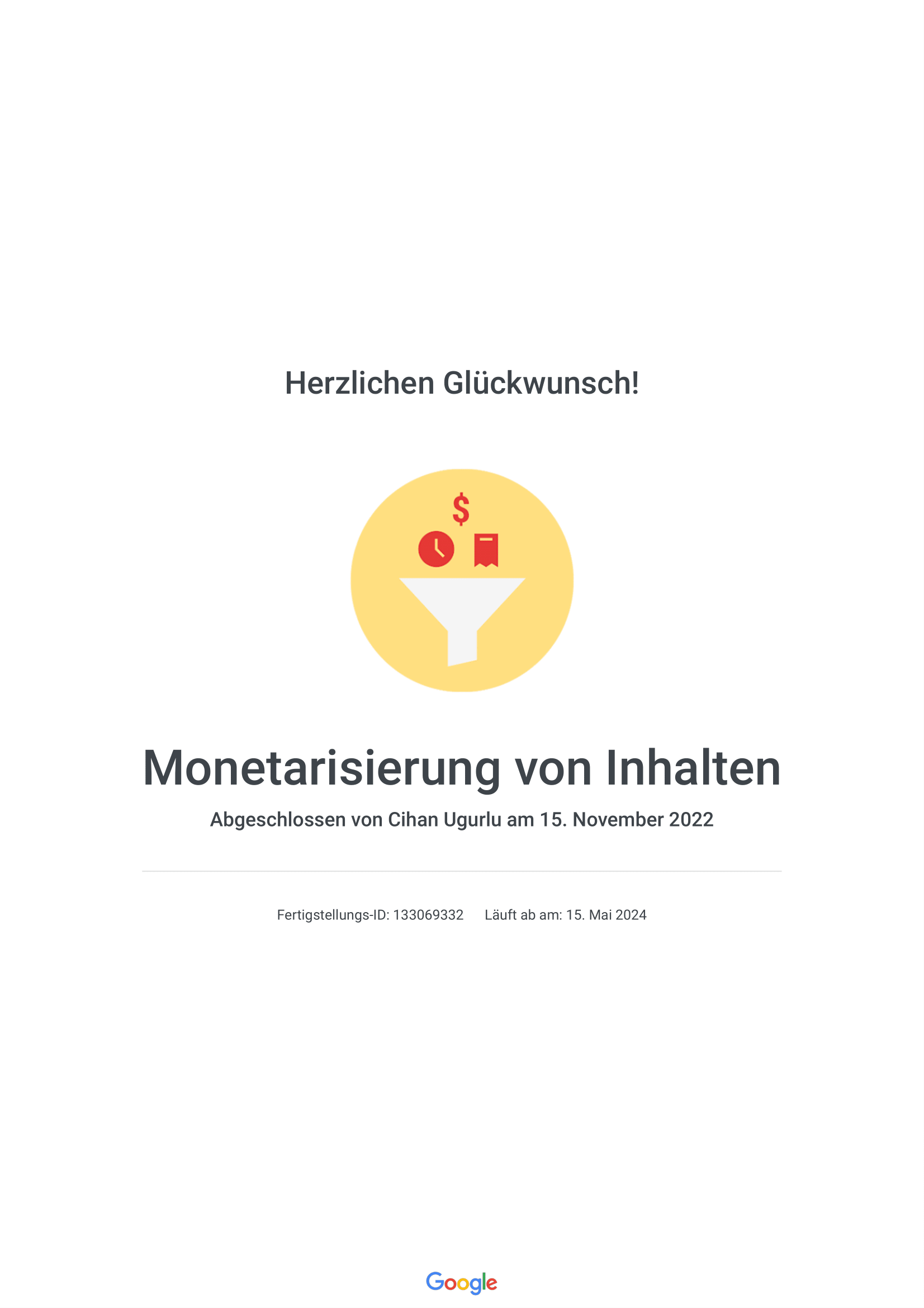 Google, YouTube Monetarisierung von Inhalten, Elcommerce Zertifikat, Prestige Performance Marketing Services