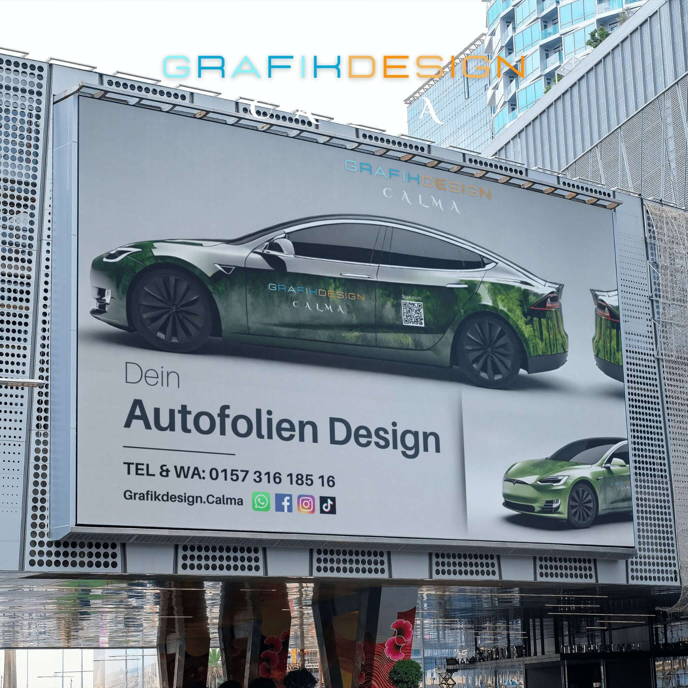 Autofoliendesign Aussenwerbung Reklame Werbeschild Anzeigenschild Plakatwerbung