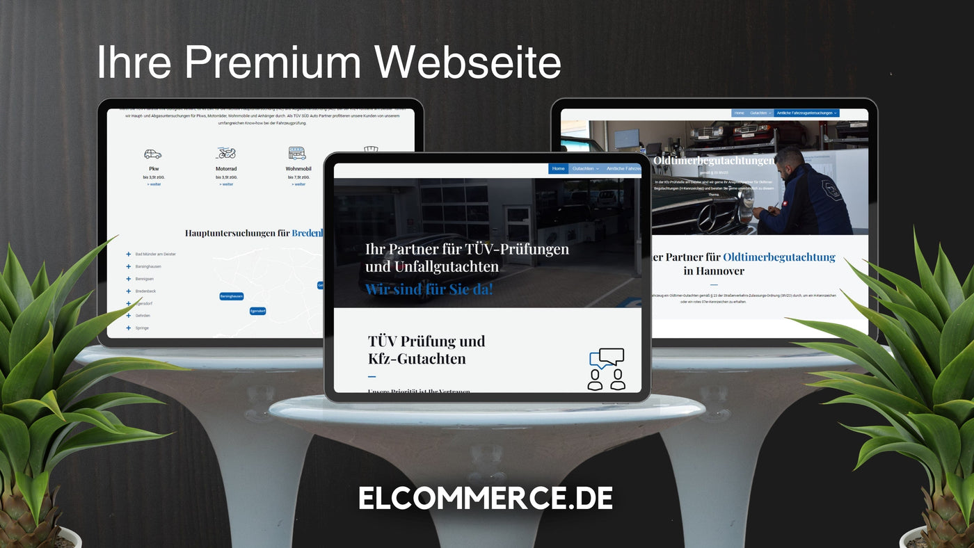 Webseite erstellen lassen - Webseiten Entwicklung - Webdesign - Elcommerce.de