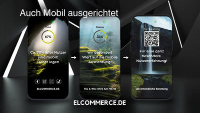 Webseite erstellen lassen - Webseiten Entwicklung Mobile Webseite - Mobile Webdesign - Elcommerce.de